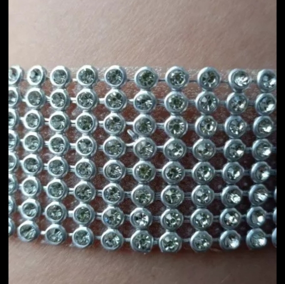 NEW Australian Crystal Silver Choker Necklace - Picture 12 of 12